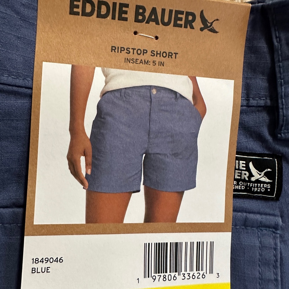 Eddie Bauer Blue Ripstop Shorts